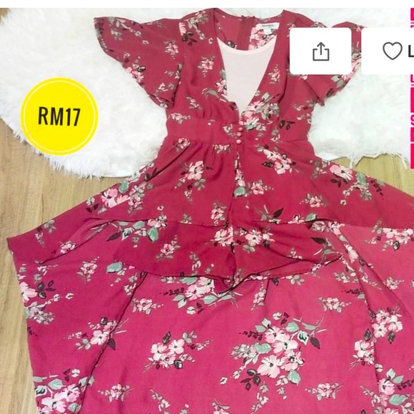 Girls' Floral Romper/ High-Low
Dress Size Small Burgundy Pink Dress Shorts - Picture 3 of 11